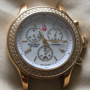 Michele Jetway Diamond Watch